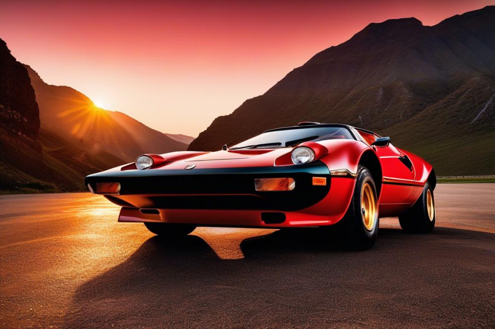 Exploring The Timeless Design Of The Iconic Lancia Stratos: A Classic Car Aesthetic